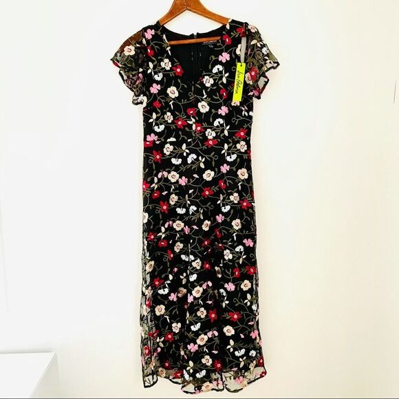 Sam Edelman | embroidered mesh midi dress - Picture 2 of 4